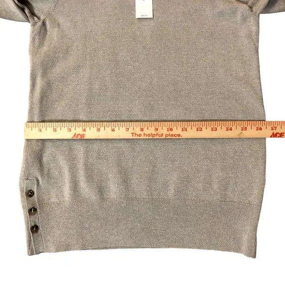 Ann Taylor Sweater Womens S NEW Gray Pullover - Picture 11 of 16